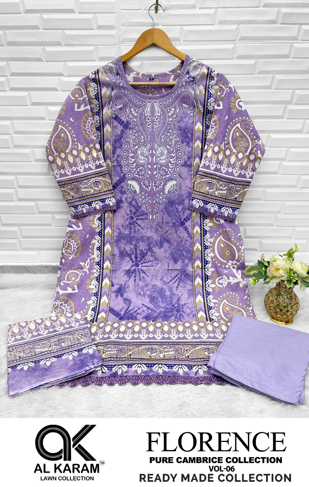 Florence Vol 6 By Al Karam Lawn Cotton Pakistani Readymade Suits Orders In India
